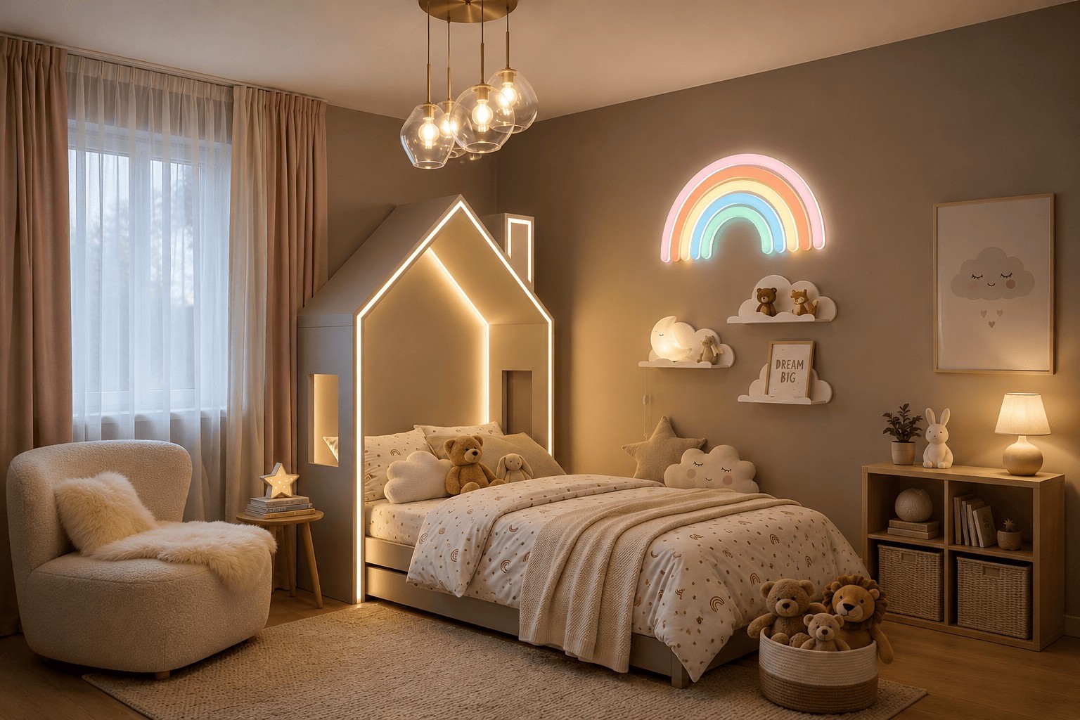 Comment réussir l'éclairage d'une chambre enfant ?